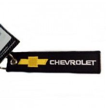 Брелок ткань, вышивка Шевроле 13*3см BMV 035