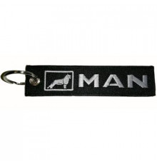 Брелок ткань, вышивка MAN 13*3см BMV 039