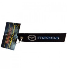 Брелок ткань, вышивка Мазда 13*3см BMV 049