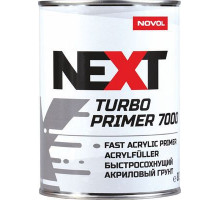Грунт акриловый NOVOL NEXT TURBO 7000 БЫСТРОСОХНУЩИЙ 4+1, ММ, (Черный) 0,8+ отв. H7900 0,2л