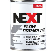 Грунт акриловый NOVOL NEXT FLOW 7100 ТОЛСТОСЛОЙНЫЙ 4+1, (Черный) 0,8 л+ отв Н7900 0,2 л