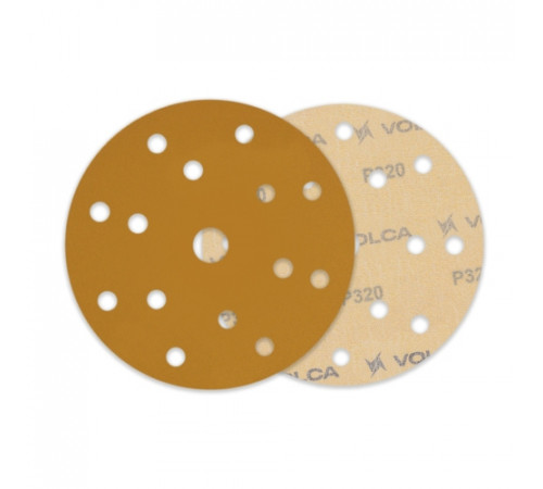 Круг абразивный VOLCA SAPPHIRE 150мм,15отв P 320 бумажная основа (упак.100 шт.)