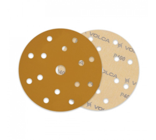 Круг абразивный VOLCA SAPPHIRE 150мм,15отв P 400 бумажная основа (упак.100 шт.)