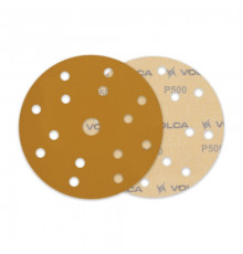 Круг абразивный VOLCA SAPPHIRE 150мм,15отв P 500 бумажная основа (упак.100 шт.)