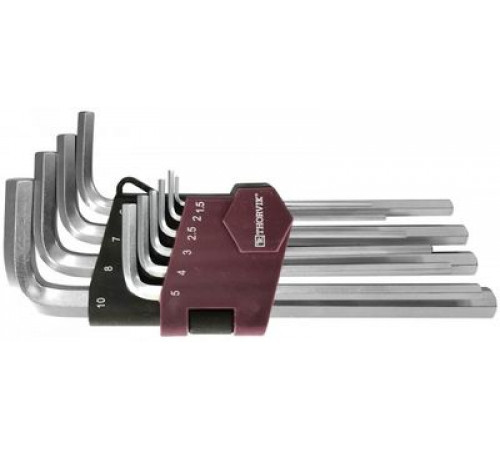 Набор ключей шестигранных 10 шт.  H1.5-H10 / THORVIK