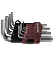 Набор ключей шестигранных 09 шт. коротких, H1.5-H10 / THORVIK