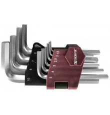 Набор ключей шестигранных 10 шт. коротких, H1.5-H10 / THORVIK