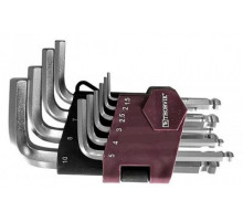 Набор ключей шестигранных 10 шт. коротких с шаром, H1.5-H10 / THORVIK