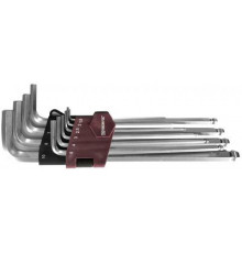 Набор ключей шестигранных 10 шт. удлиненных с шаром, H1.5-H10 / THORVIK