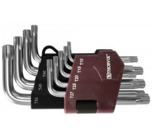 Набор ключей TORX 9пр. Г-об. коротких с центрированным штифтом, Т10H-T50H/ THORVIK