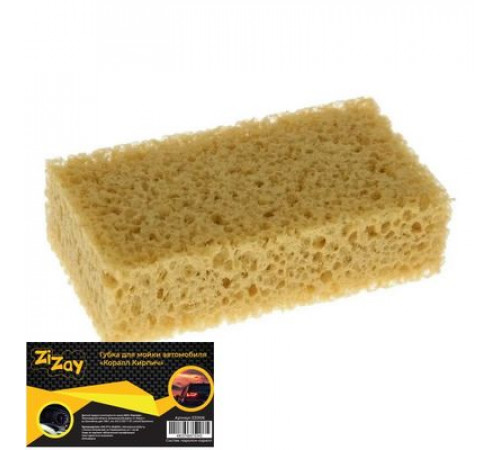 Губка для мойки автомобиля "Коралл Кирпич" ZIZAY 160x90x45