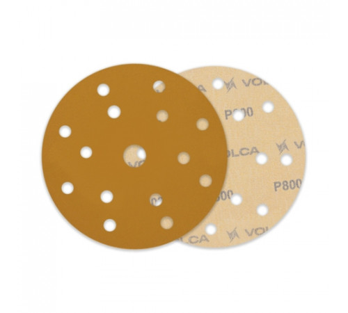 Круг абразивный VOLCA SAPPHIRE 150мм,15отв P 800 бумажная основа (упак.100 шт.)