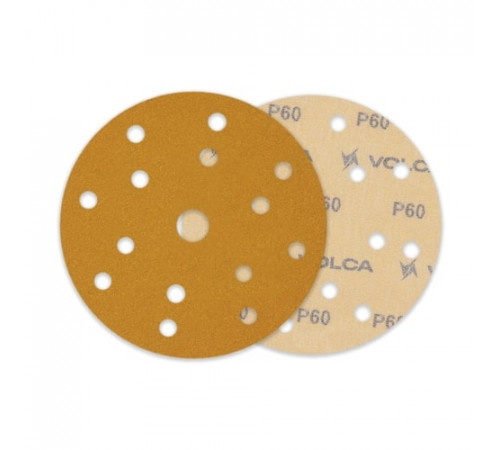 Круг абразивный VOLCA SAPPHIRE 150мм,15отв P 060 бумажная основа (пакет 10 шт.)