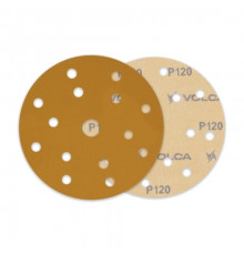 Круг абразивный VOLCA SAPPHIRE 150мм,15отв P 120 бумажная основа (пакет 10 шт.)