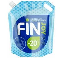 Жидкость в бачок омывателя FIN JOY -20С Tech(зеленое яблоко) 4л. ~