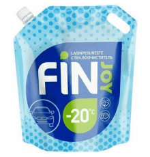 Жидкость в бачок омывателя FIN JOY -20С Tech(зеленое яблоко) 4л. ~