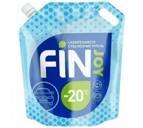 Жидкость в бачок омывателя FIN JOY -20С Tech(зеленое яблоко) 4л. ~