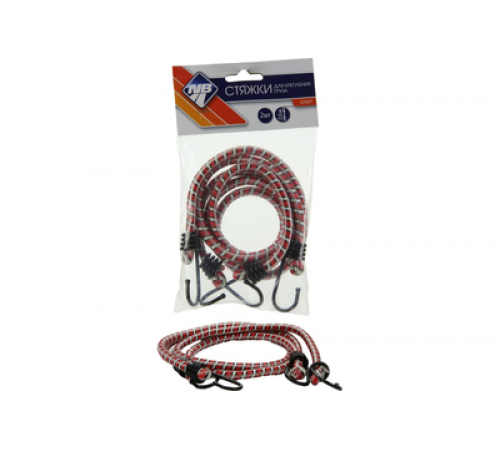 Резинки для крепления груза с пластиковыми крюками 0,6 м (2шт) Nova Bright