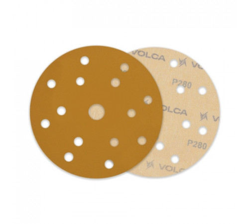 Круг абразивный VOLCA SAPPHIRE 150мм,15отв P 280 бумажная основа (пакет 10 шт.)