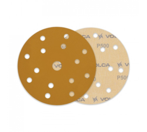Круг абразивный VOLCA SAPPHIRE 150мм,15отв P 500 бумажная основа (пакет 10 шт.)