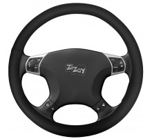 Оплетка руля ZIZAY серия Smooth гладкая экоКожа, цвет черный, размер М