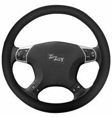 Оплетка руля ZIZAY серия Smooth гладкая экоКожа, цвет черный, размер М