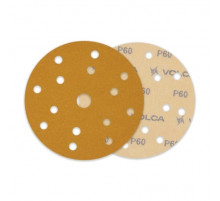 Круг абразивный VOLCA SAPPHIRE 150мм,15отв P 060 бумажная основа (пакет 5 шт.)