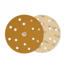 Круг абразивный VOLCA SAPPHIRE 150мм,15отв P 100 бумажная основа (пакет 5 шт.)