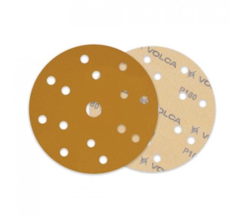 Круг абразивный VOLCA SAPPHIRE 150мм,15отв P 180 бумажная основа (пакет 5 шт.)