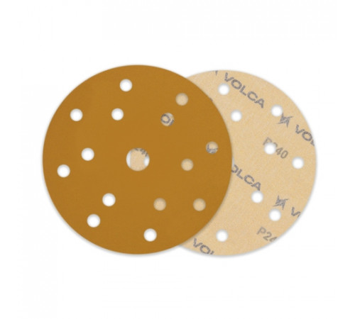Круг абразивный VOLCA SAPPHIRE 150мм,15отв P 240 бумажная основа (пакет 5 шт.)
