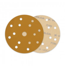 Круг абразивный VOLCA SAPPHIRE 150мм,15отв P 280 бумажная основа (пакет 5 шт.)