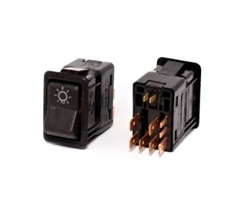 Колодка выключателя главного света ВАЗ,ГАЗ,КАМАЗ(для 581.3710 6-конт. 6,3мм+4конт 2,8мм)с пров.