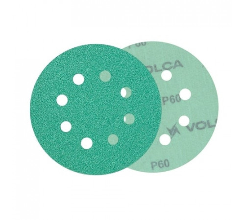 Круг абразивный VOLCA EMERALD 125мм,8отв P 060 пленочная основа