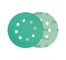 Круг абразивный VOLCA EMERALD 125мм,8отв P 100 пленочная основа