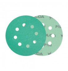 Круг абразивный VOLCA EMERALD 125мм,8отв P 100 пленочная основа