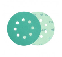 Круг абразивный VOLCA EMERALD 125мм,8отв P 120 пленочная основа