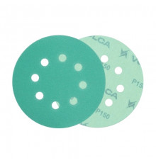 Круг абразивный VOLCA EMERALD 125мм,8отв P 150 пленочная основа