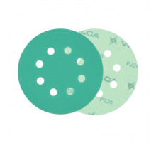 Круг абразивный VOLCA EMERALD 125мм,8отв P 220 пленочная основа