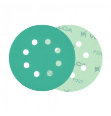 Круг абразивный VOLCA EMERALD 125мм,8отв P 220 пленочная основа