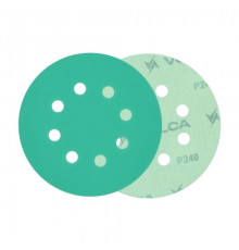 Круг абразивный VOLCA EMERALD 125мм,8отв P 240 пленочная основа