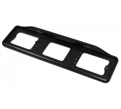 Рамка под номер премиум с верхней подсветкой черная