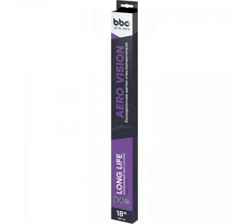 Щетка стеклоочистителя bi bi care бескаркасная 450 мм спойлер, адаптер крючок/штырь