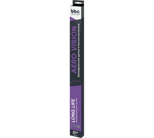 Щетка стеклоочистителя bi bi care бескаркасная 530 мм спойлер, адаптер крючок/штырь