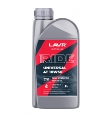 Масло моторное RIDE UNIVERSAL 4T 10W50 SM 1л. LAVR MOTO ЧЗ
