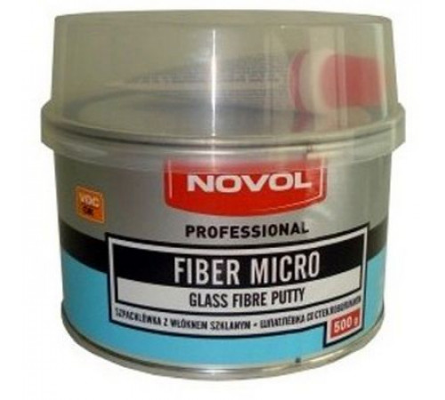 Шпатлевка NOVOL FIBER MIKRO 0,5кг №1231
