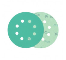 Круг абразивный VOLCA EMERALD 125мм,8отв P 320 пленочная основа