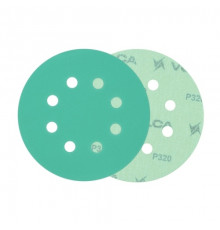 Круг абразивный VOLCA EMERALD 125мм,8отв P 320 пленочная основа