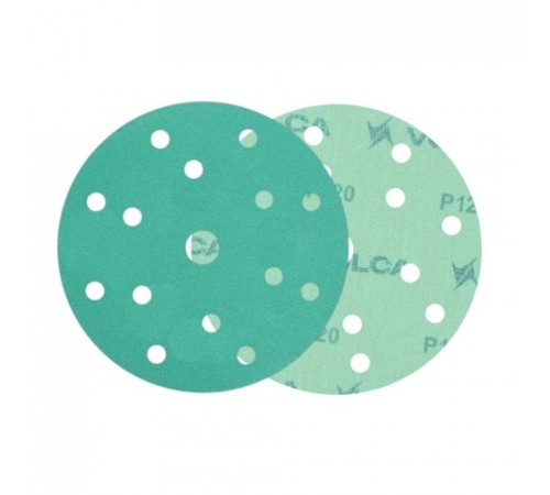 Круг абразивный VOLCA EMERALD 150мм,15отв P 120 пленочная основа