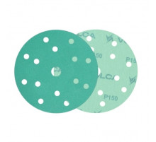 Круг абразивный VOLCA EMERALD 150мм,15отв P 150 пленочная основа