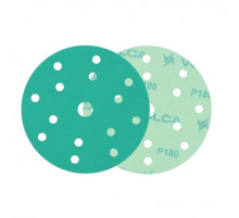 Круг абразивный VOLCA EMERALD 150мм,15отв P 180 пленочная основа